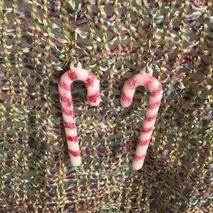 2/$10.00 Candycane Earrings